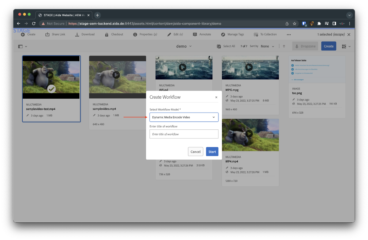 Select Workflow Model