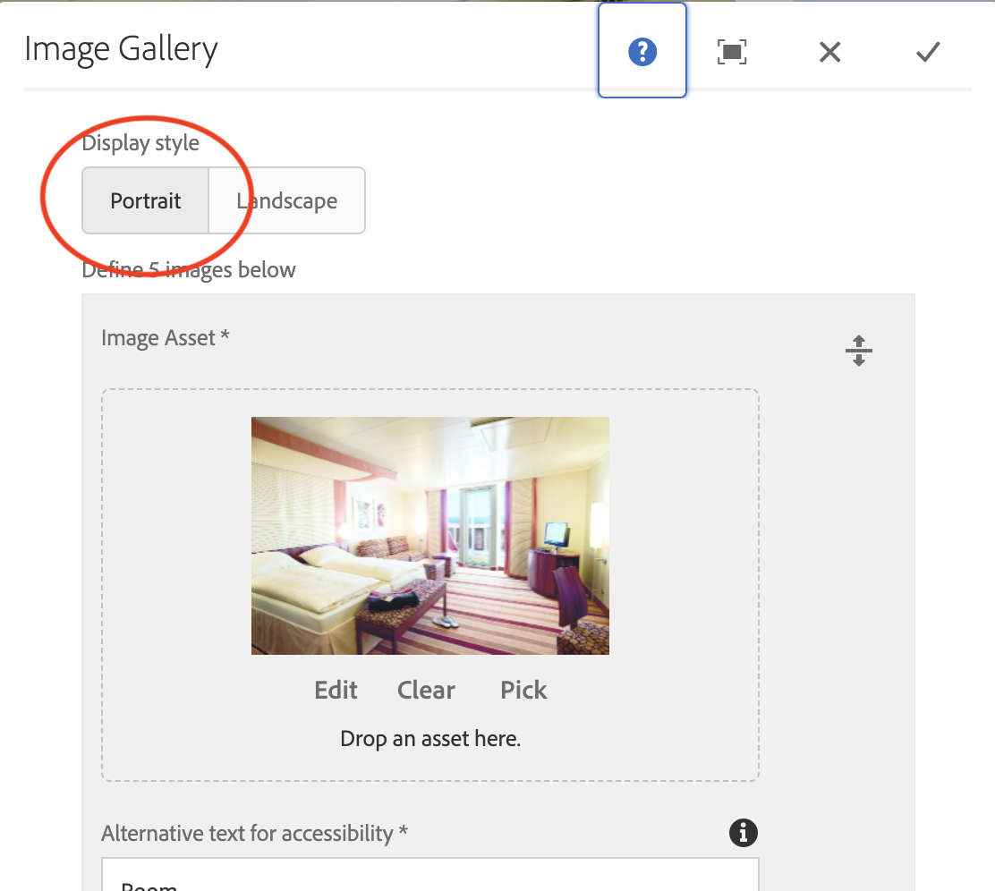 Image Gallery Portrait Option