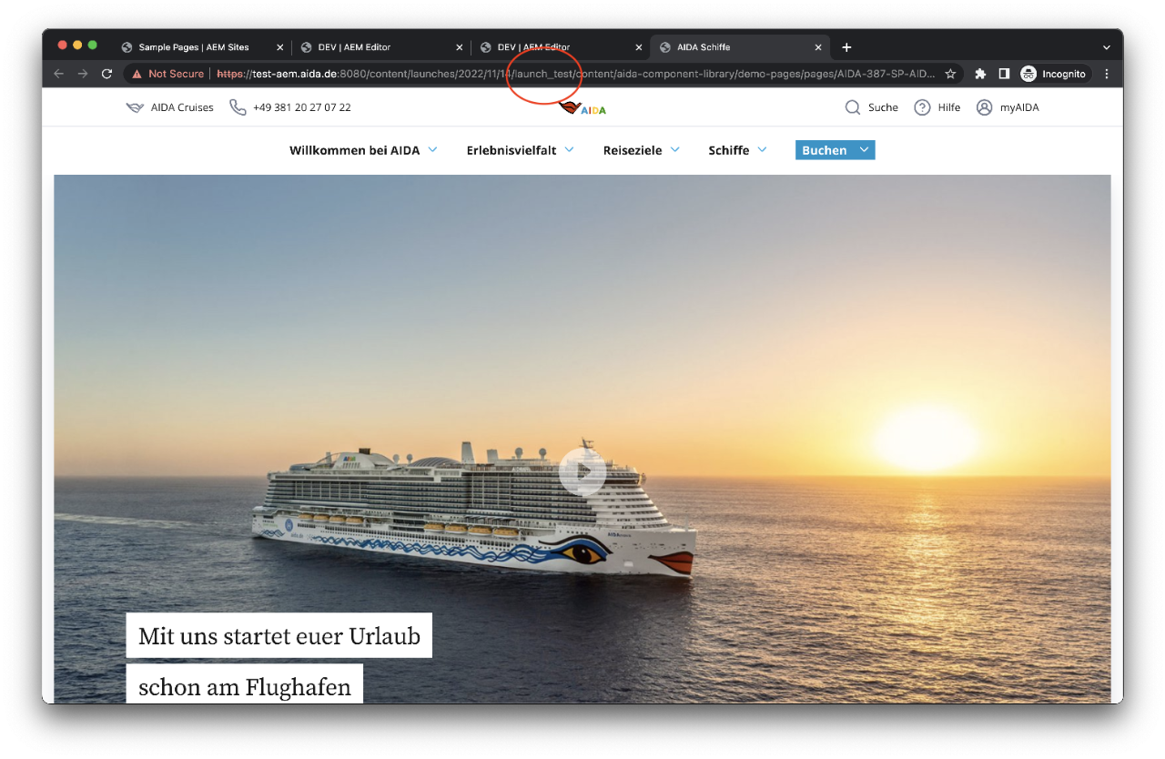 Your preview page URL is ready