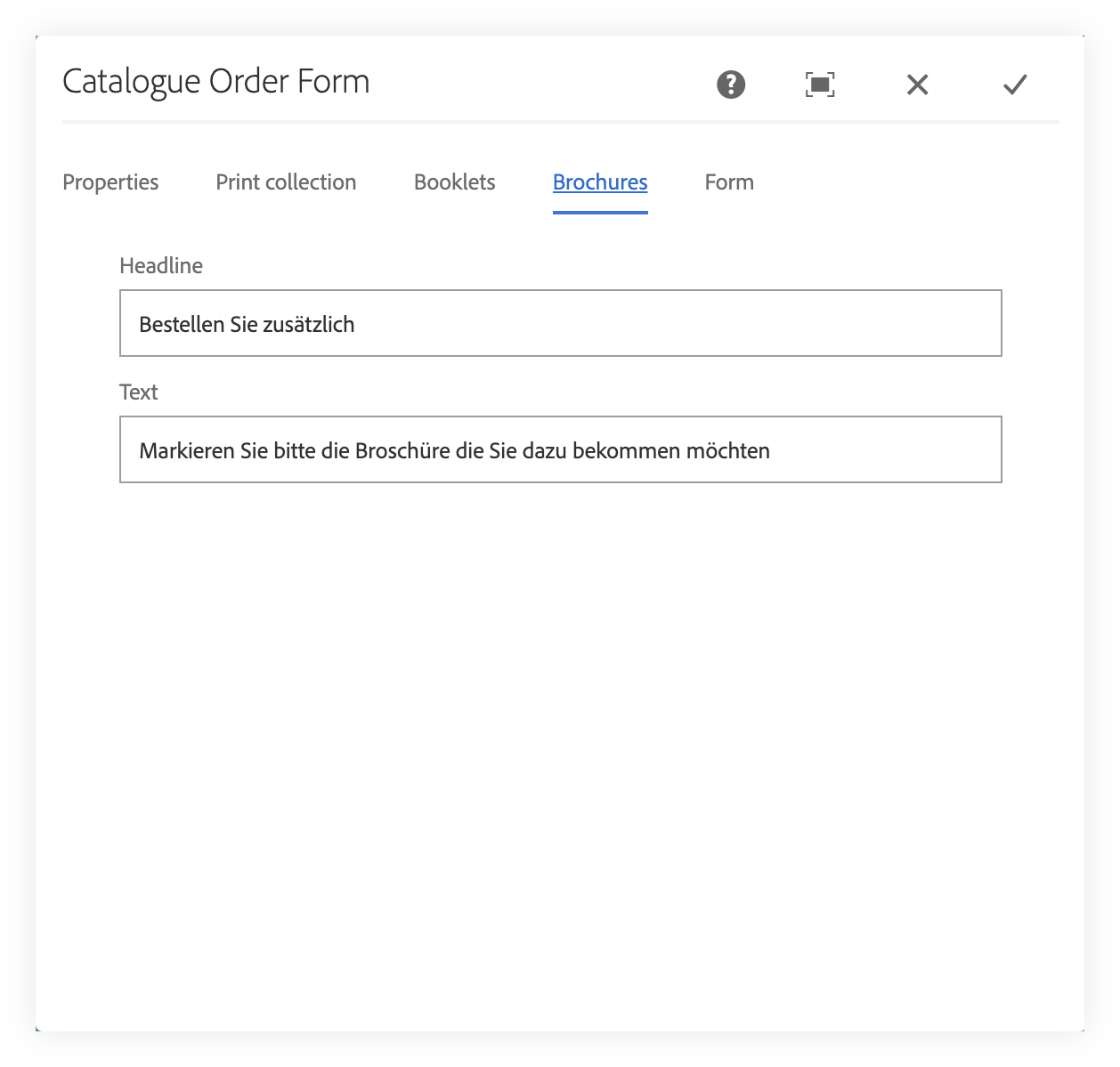 CQ Dialog: Brochures