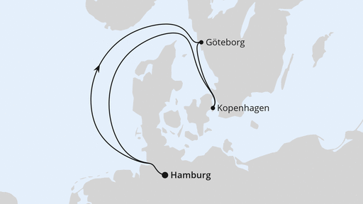 Routenverlauf FESTIVAL Cruise