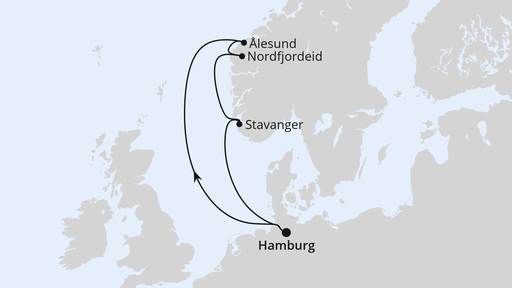 Routenverlauf Norwegen ab Hamburg 3
