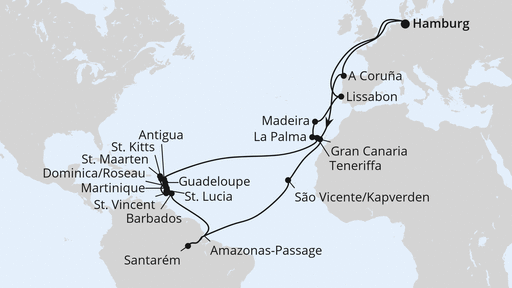 Große Winterpause Karibik mit Amazonas