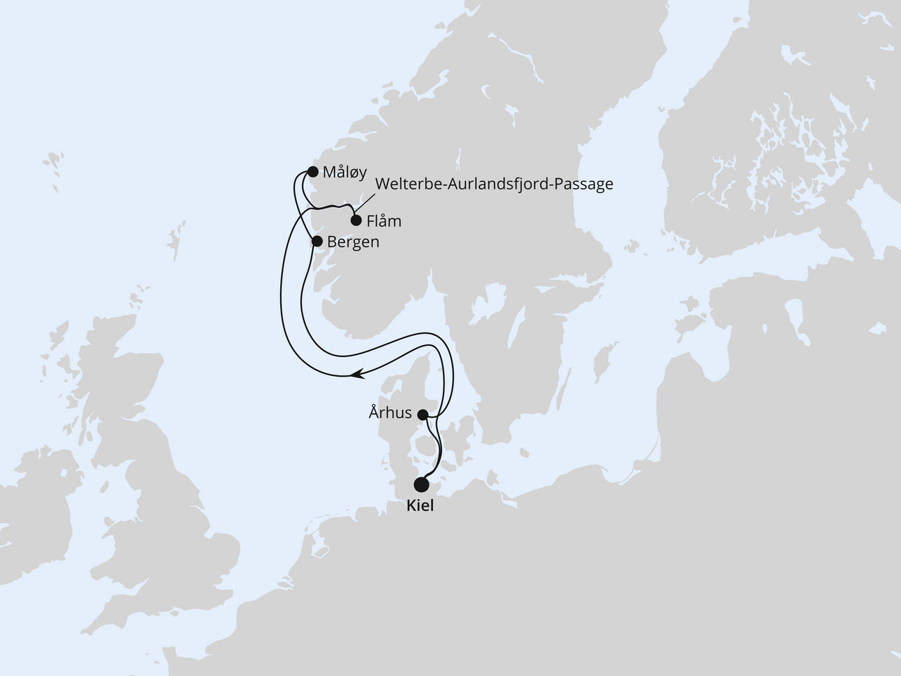 Norwegen mit Sognefjord ab Kiel