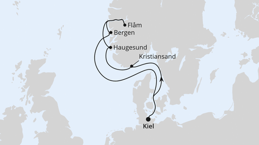 Routenverlauf O'zapft is! In Norwegen