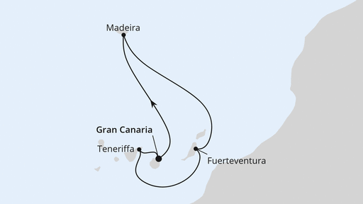 Routenverlauf Kanaren & Madeira