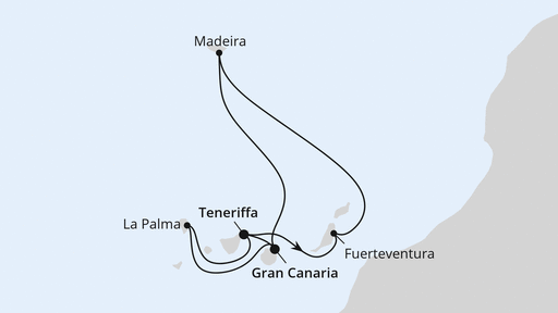 Routenverlauf Kanaren & Madeira ab Gran Canaria 2