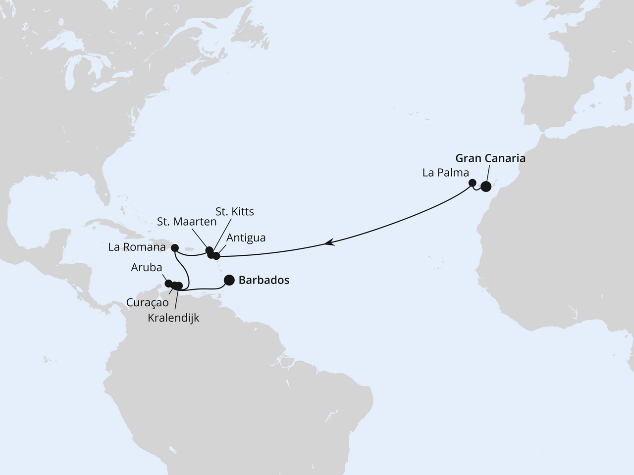 Von Gran Canaria nach Barbados