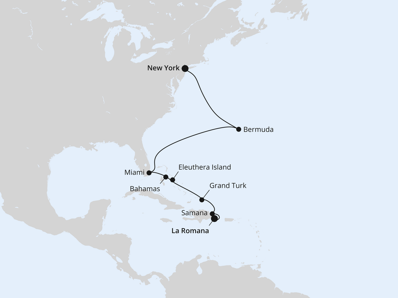Florida, Bahamas & Karibik ab New York