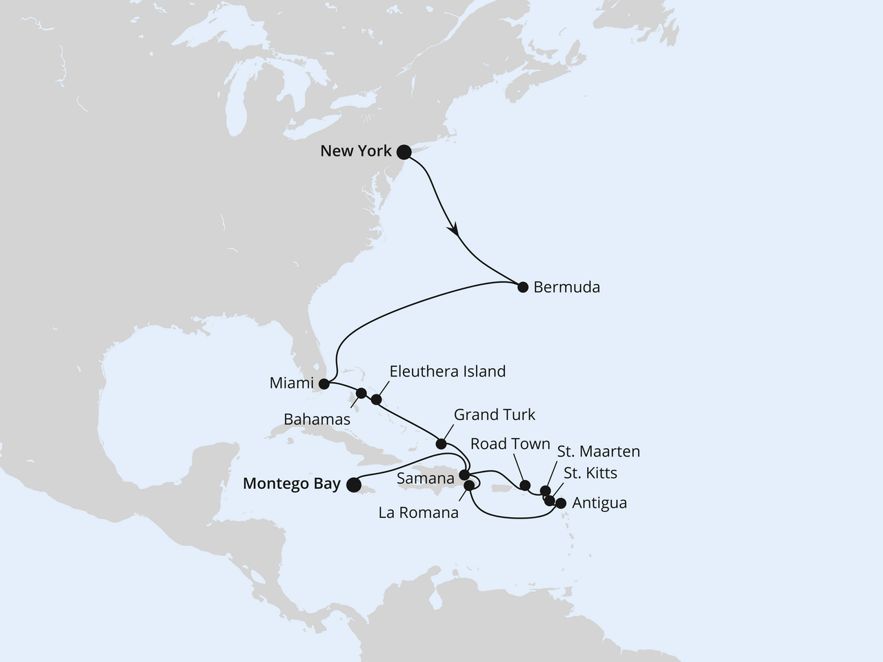Florida, Bahamas & Karibik ab New York 2