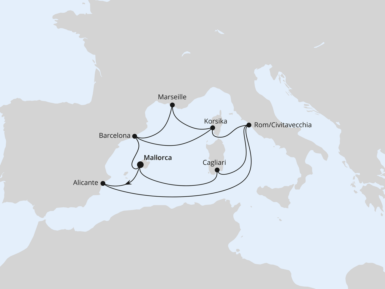 Große Mittelmeer-Reise ab Mallorca 1
