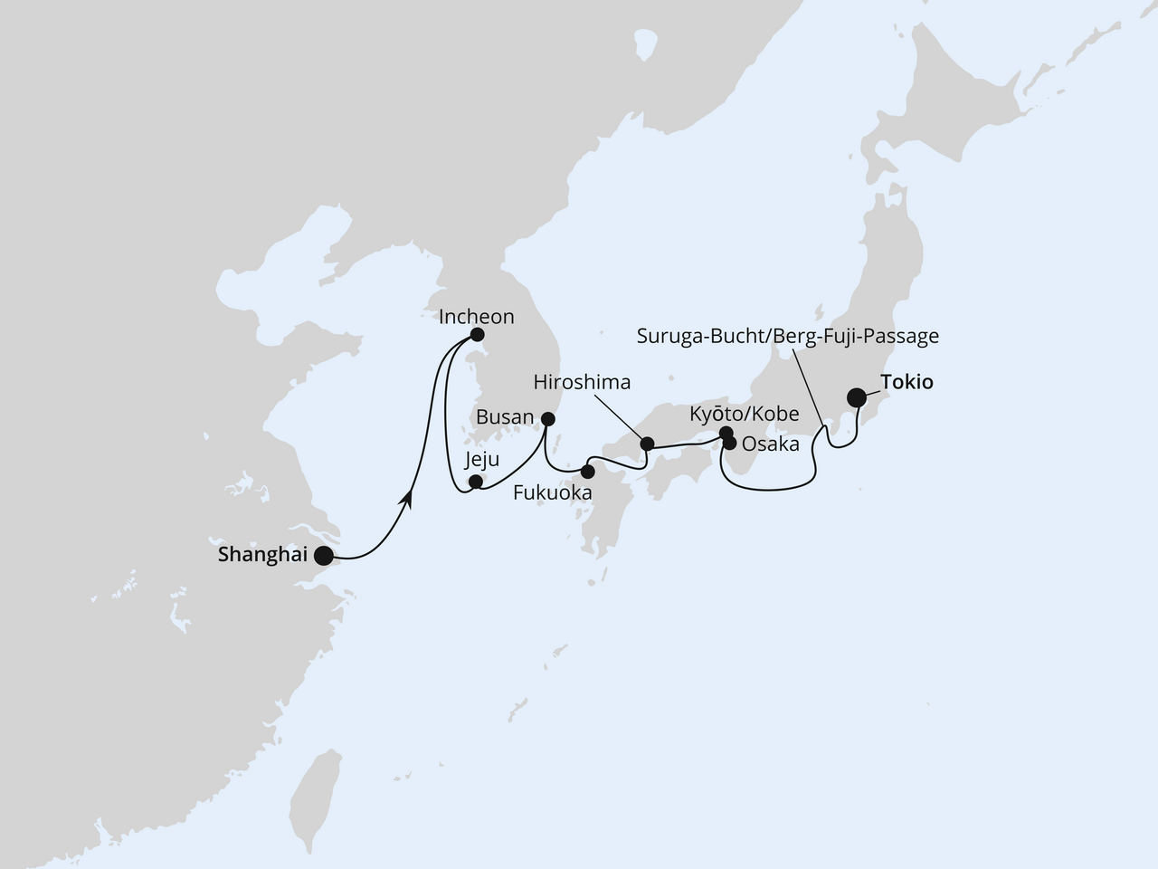 China, Südkorea & Japan 1