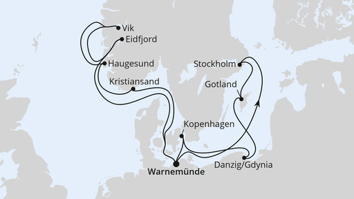 Routenverlauf Highlights der Nord- und Ostseeküste 1
