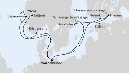 Routenverlauf Highlights der Nord- & Ostseeküste 2