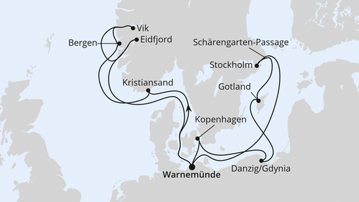 Routenverlauf Highlights der Nord- & Ostseeküste 1