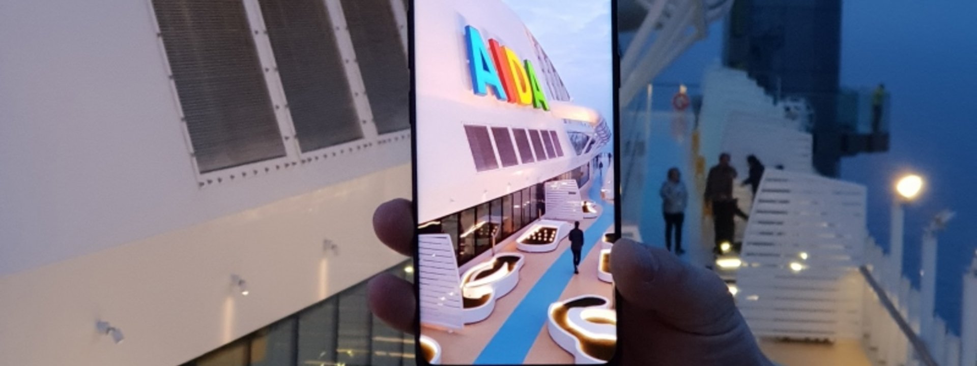 Samsung Snapshooter testen das neue Galaxy S9/S9+ auf AIDAperla